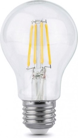 Лампа светодиодная GAUSS A60 filament а60 8w 740lm 2700к е27 led [102802108]