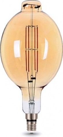 Лампа светодиодная GAUSS BT180 filament 8w 780lm 2400к е27 golden straight led [151802008]