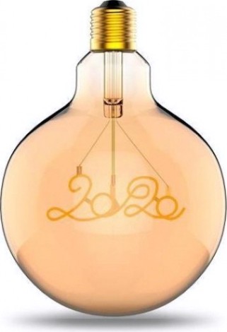 Лампа светодиодная GAUSS G125 filament 2,5w 200lm 2000к е27 golden 2020 led [177802003]