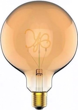 Лампа светодиодная GAUSS G125 filament 2,5w 200lm 2000к е27 golden ok led [176802003]