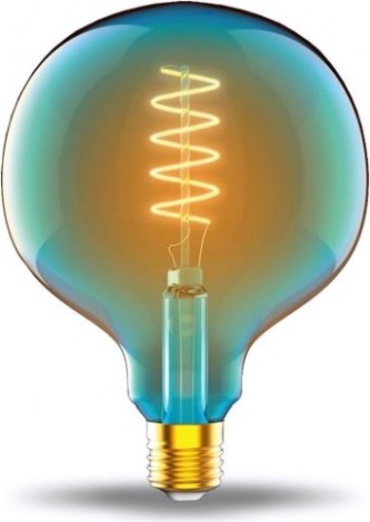 Лампа светодиодная GAUSS G125 filament 5w 190lm 1800к е27 sky blue flexible led [1013802105]
