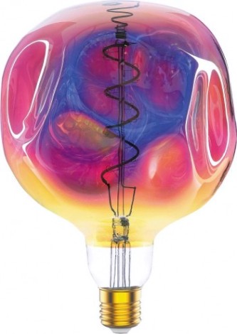Лампа светодиодная GAUSS G150 filament 5w 250lm 1800к е27 rainbow led [1007802103]