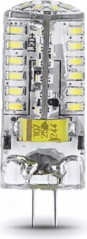 Лампа светодиодная GAUSS G4 g4 12v 3w 240lm 4100k силикон led [207707203]