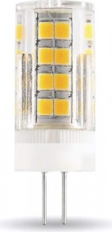 Лампа светодиодная GAUSS G4 g4 ac185-265v 4w 410lm 4100k керамика led [107307204]