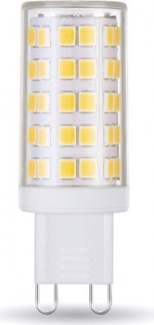 Лампа светодиодная GAUSS G9 g9 ac185-265v 5w 520lm 4100k керамика led [107309205]
