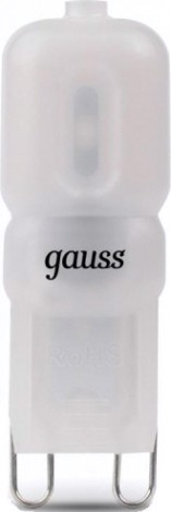 Лампа светодиодная GAUSS G9 g9 ac220-240v 3w 250lm 4100k пластик led [107409203]