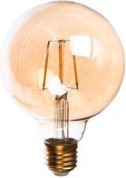 Лампа светодиодная GAUSS G95 filament 6w 620lm 2400к е27 golden диммируемая led [105802006-D]