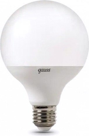 Лампа светодиодная GAUSS G95 g95 16w 1480lm 3000k e27 led [105102116]
