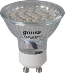 Лампа светодиодная GAUSS GU10 led 2,5w 4100k [EB101006225]