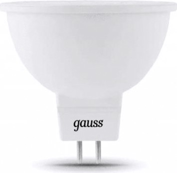 Лампа светодиодная GAUSS MR16 12v 5w 530lm 4100k gu5.3 led [201505205]