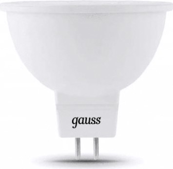 Лампа светодиодная GAUSS MR16 12v 5w 530lm 6500k gu5.3 led [201505305]