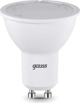 Лампа светодиодная GAUSS MR16 5w 500lm 3000k gu10 диммируемая led [101506105-D]