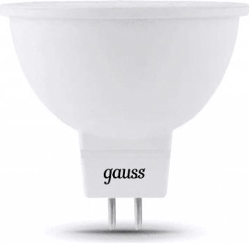 Лампа светодиодная GAUSS MR16 5w 500lm 3000k gu5.3 led [101505105]