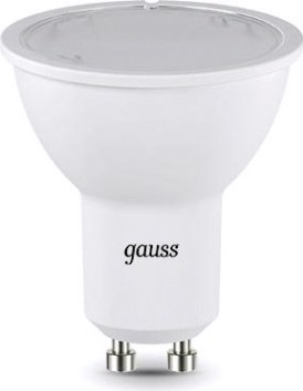 Лампа светодиодная GAUSS MR16 5w 530lm 4100k gu10 диммируемая led [101506205-D]