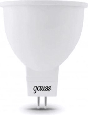 Лампа светодиодная GAUSS MR16 5w 530lm 4100k gu5.3 диммируемая led [101505205-D]