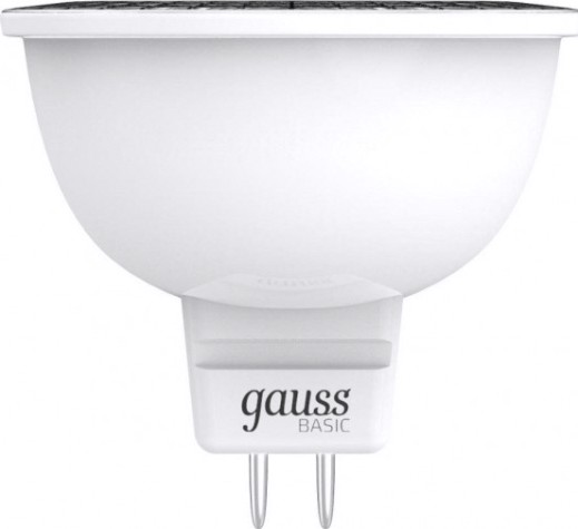 Лампа светодиодная GAUSS MR16 basic 6,5w 470lm 3000k gu5.3 led [1013517]