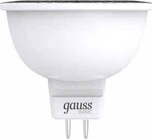 Лампа светодиодная GAUSS MR16 basic 6,5w 480lm 4100k gu5.3 led [1013527]