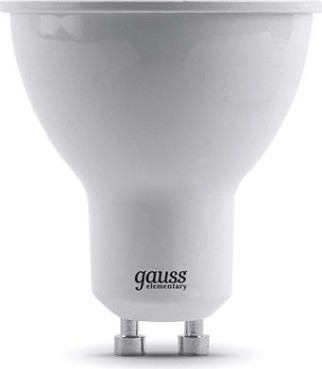 Лампа светодиодная GAUSS MR16 elementary 7w 530lm 3000к gu10 led [13617]