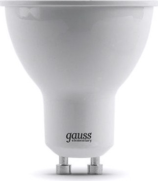 Лампа светодиодная GAUSS MR16 elementary 7w 550lm 4100к gu10 led [13627]
