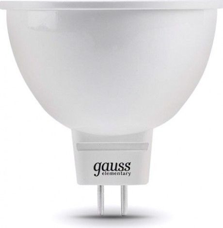 Лампа светодиодная GAUSS MR16 elementary 7w 570lm 6500k gu5.3 led [13537]