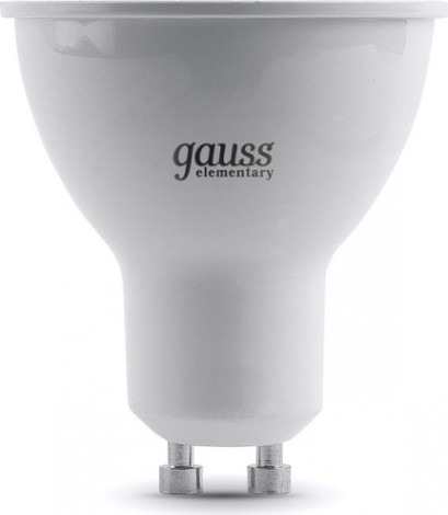 Лампа светодиодная GAUSS MR16 elementary 9w 640lm 3000к gu10 led [13619]