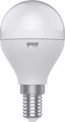 Лампа светодиодная GAUSS Шар basic 7,5w 690lm 4100k e14 led [1053128]