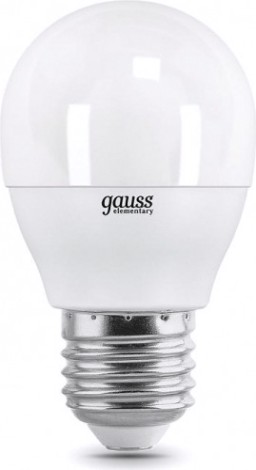 Лампа светодиодная GAUSS Шар elementary шар 10w 730lm 4100k е27 led [53220]