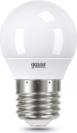 Лампа светодиодная GAUSS Шар elementary шар 10w 750lm 6500k е27 led [53230]