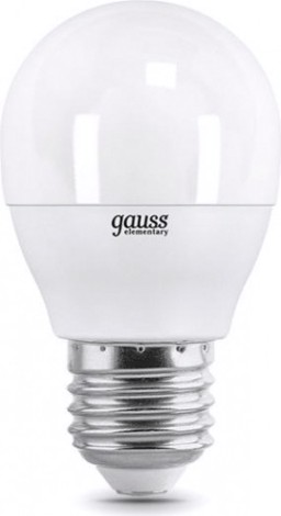 Лампа светодиодная GAUSS Шар elementary шар 12w 880lm 3000k е27 led [53212]