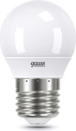 Лампа светодиодная GAUSS Шар elementary шар 12w 920lm 4100k е27 led [53222]