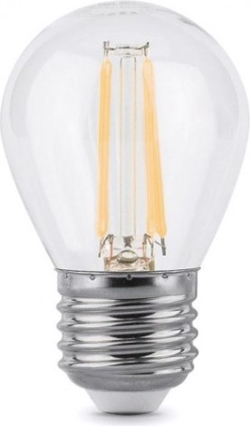 Лампа светодиодная GAUSS Шар filament шар 7w 580lm 4100к е27 шаг. диммирование [105802207-S]