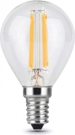 Лампа светодиодная GAUSS Шар filament шар 9w 680lm 2700к е14 led [105801109]