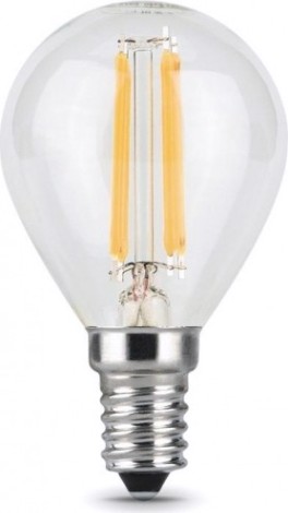 Лампа светодиодная GAUSS Шар filament шар 9w 710lm 4100к е14 led [105801209]