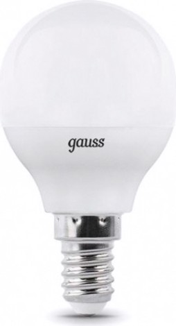 Лампа светодиодная GAUSS Шар led шар-dim e14 7w 560lm 3000к диммируемая [105101107-D]