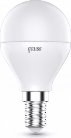 Лампа светодиодная GAUSS Шар шар 6w e14 rgbw+димирование led [105101406]