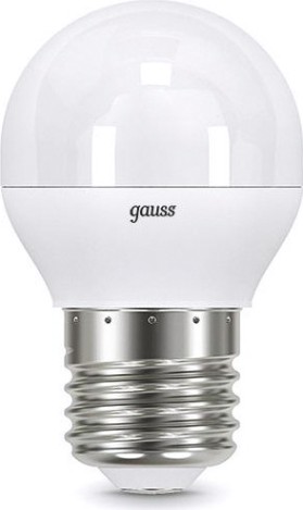 Лампа светодиодная GAUSS Шар шар 9.5w 890lm 3000k e27 led [105102110]