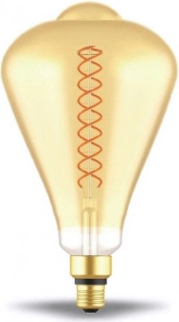 Лампа светодиодная GAUSS ST164 filament 8.5w 660lm 2000к е27 golden flexible led [157802105]