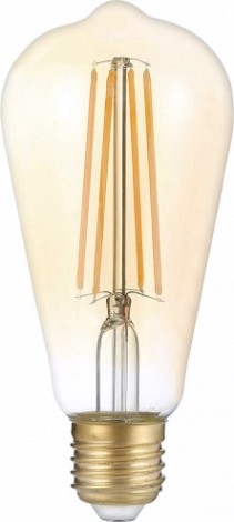 Лампа светодиодная GAUSS ST64 filament 8w 740lm 2400к е27 golden led [157802008]