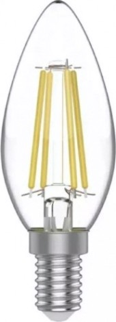 Лампа светодиодная GAUSS Свеча basic filament 4,5w 400lm 2700к е14 led [1031115]