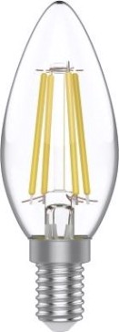 Лампа светодиодная GAUSS Свеча basic filament 4,5w 420lm 4100к е14 led [1031215]