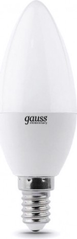Лампа светодиодная GAUSS Свеча elementary 12w 880lm 3000k е14 led [33112]