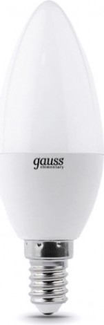 Лампа светодиодная GAUSS Свеча elementary 12w 920lm 4100k е14 led [33122]