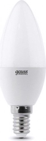 Лампа светодиодная GAUSS Свеча elementary 6w 420lm 3000k е14 led [33116]