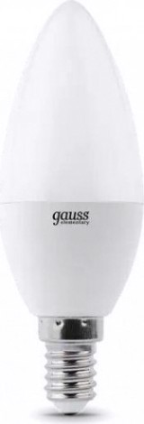 Лампа светодиодная GAUSS Свеча elementary 7w 450lm 3000k e14 (3 шт) [33117T]