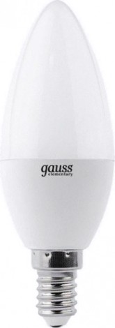 Лампа светодиодная GAUSS Свеча elementary 8w 540lm 4100k е14 led [33128]