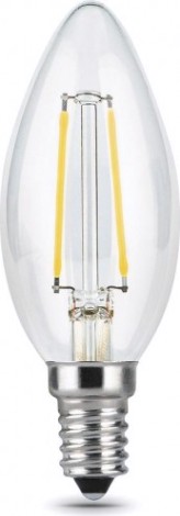 Лампа светодиодная GAUSS Свеча filament 11w 810lm 2700к е14 led [103801111]