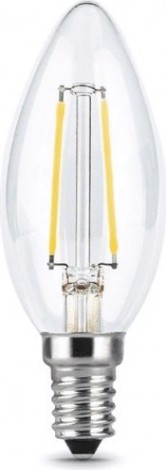 Лампа светодиодная GAUSS Свеча filament 7w 580lm 4100к е14 led [103801207]