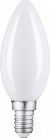 Лампа светодиодная GAUSS Свеча filament 9w 610lm 4100к е14 milky диммируемая led [103201209-D]