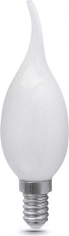 Лампа светодиодная GAUSS Свеча filament на ветру 5w 420lm 2700к е14 milky led [104201105]