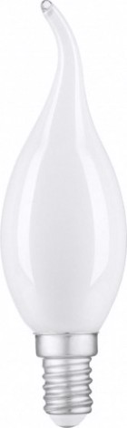 Лампа светодиодная GAUSS Свеча filament на ветру 9w 610lm 4100к е14 milky led [104201209]